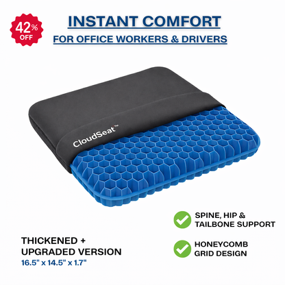 CloudSeat™ — Ergonomic Honeycomb Gel Pad