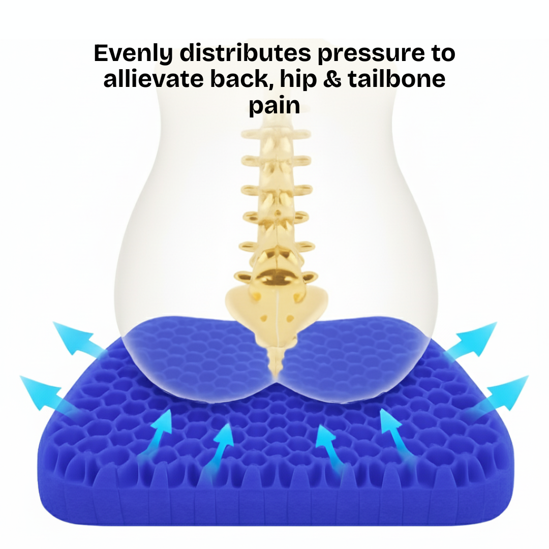 CloudSeat™ — Ergonomic Honeycomb Gel Pad