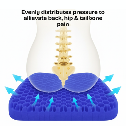 CloudSeat™ — Ergonomic Honeycomb Gel Pad